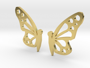 Butterfly (Earring Charm) in Polished Brass
