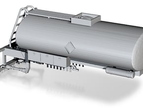 1/64th Large Asphalt Seal Coat Sprayer Tanker  in Tan Fine Detail Plastic