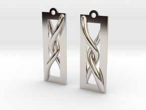 Resilience (Earring Charm) in Rhodium Plated Brass