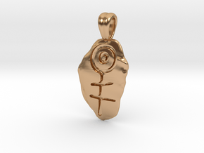 Primitive symbol [pendant] in Polished Bronze