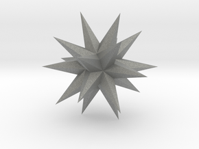 05. Great Disdyakis Triacontahedron - 1 in in Gray PA12