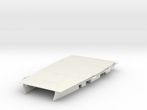 1/200 IJN Shinano Amidship Flight Deck Part 1 in White Natural Versatile Plastic