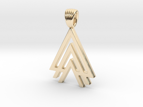 Tritriangles [Pendant] in 14K Yellow Gold