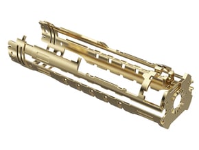 KR SID Chassis METAL Part 2 in Natural Brass