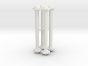 Rivarossi V&T 4-4-0 Driveshaft 4-Pack in White Natural Versatile Plastic