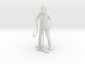 Planet of the Apes - Caesar w/ Weapons in White Natural Versatile Plastic