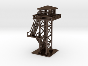 Industrial / Military Watchtower 1:160 1:220 in Polished Bronze Steel: 1:144
