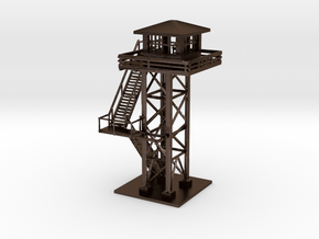 Industrial / Military Watchtower 1:160 1:220 in Polished Bronze Steel: 1:220 - Z