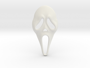 Scream HOLLOW Pendant  ⛧ VIL ⛧ in White Premium Versatile Plastic: Small