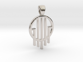 Source [pendant] in Rhodium Plated Brass