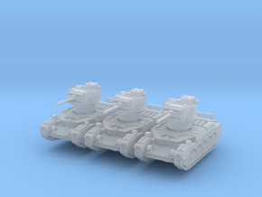Matilda II (early) (x3) 1/285 in Smooth Fine Detail Plastic
