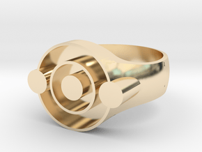 Owl House Invisibility Glyph Ring (Large) in 14k Gold Plated Brass: 11.5 / 65.25