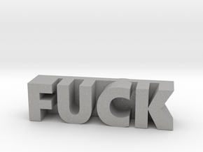 FUCK in Aluminum