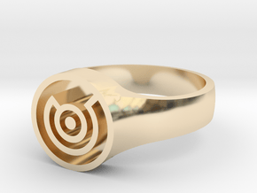 Owl House King's Glyph Ring (Small) in 14K Yellow Gold: 5 / 49