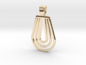 Drop [pendant] in 14k Gold Plated Brass