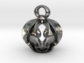 Pendant_Spade_a in Polished Silver