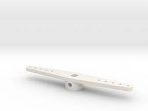 rudderposttiller4mm in White Natural Versatile Plastic