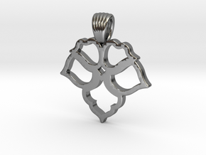 Art Deco Flower [Pendant] in Polished Silver