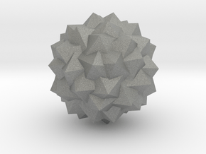 03. Great Snub Icosidodecahedron - 1 in in Gray PA12