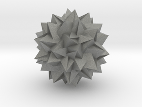 04. Great Inverted Snub Icosidodecahedron - 1 In in Gray PA12