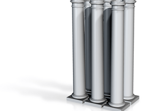 6 columns 75mm high in Tan Fine Detail Plastic