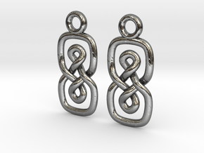 Eight loop [earrings] in Polished Silver
