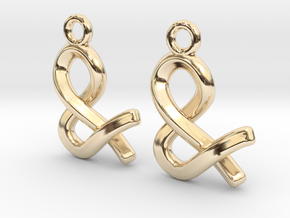 Ampersand [Earrings] in 14k Gold Plated Brass