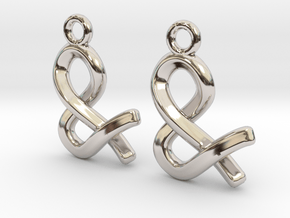 Ampersand [Earrings] in Platinum