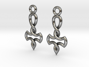 Pendulum Earrings  in Polished Silver
