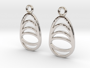 Watching you [Earrings] in Rhodium Plated Brass