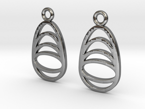 Watching you [Earrings] in Polished Silver