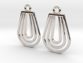 Drop [Earrings] in Rhodium Plated Brass