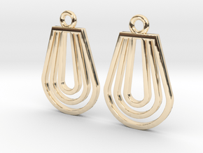 Drop [Earrings] in 14k Gold Plated Brass