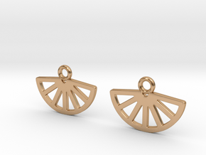 Sun [Earrings] in Polished Bronze
