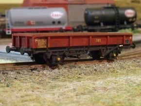 TT/3mm 46T MTA Ballast Wagon Kit in Tan Fine Detail Plastic: Small