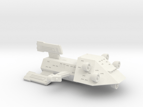 3788 Scale Kzinti War Destroyer Scout (DWS) SRZ in White Natural Versatile Plastic