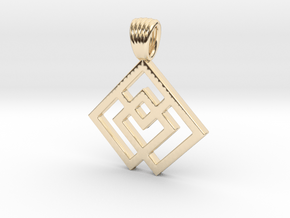 Squares [pendant] in 14K Yellow Gold