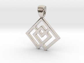 Squares [pendant] in Platinum