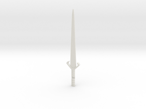 Mego Conan Sword Type S 1/9 Scale in White Natural Versatile Plastic: Small