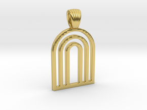 Arks [Pendant] in Polished Brass