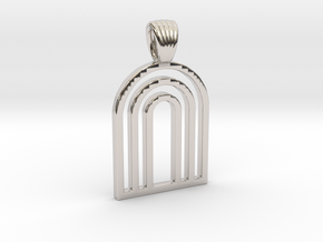 Arks [Pendant] in Rhodium Plated Brass