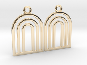 Arks [Earrings] in 14k Gold Plated Brass