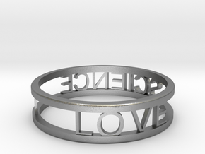 I love science ring in Natural Silver: 5.5 / 50.25