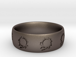 FFXIV Meteor Ring in Polished Bronzed-Silver Steel: 6 / 51.5