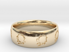 FFXIV Meteor Ring in 14K Yellow Gold: 6 / 51.5