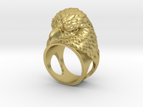 Eagle_ring_22mm in Natural Brass
