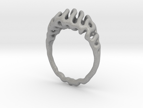 Ring Reaction Diffusion   (Size 52, 16.6mm) in Aluminum