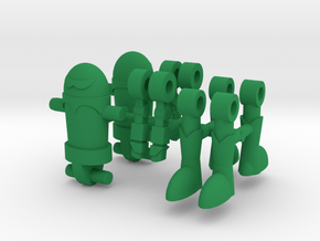 Tech Dynasty Troopers in Green Processed Versatile Plastic