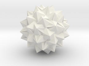 07. Great Snub Dodecicosidodecahedron - 1in in White Natural Versatile Plastic