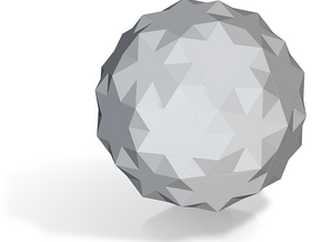 08. Small Snub Icosicosidodecahedron - 10 mm in Tan Fine Detail Plastic